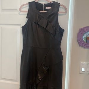 Parker Leather cocktail dress